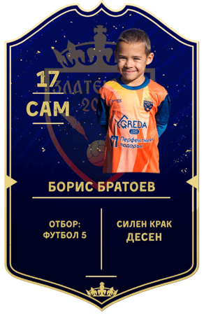 Борис Братоев  17 ФУТБОЛ 5 нападател